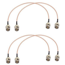 4 stk. 3G HD SDI-kabel BNC-kabel 30 cm 75 ohm til kameraer og videoudstyr. Understøtter HDSDI, 3GSDI, 4K8K videokabel.