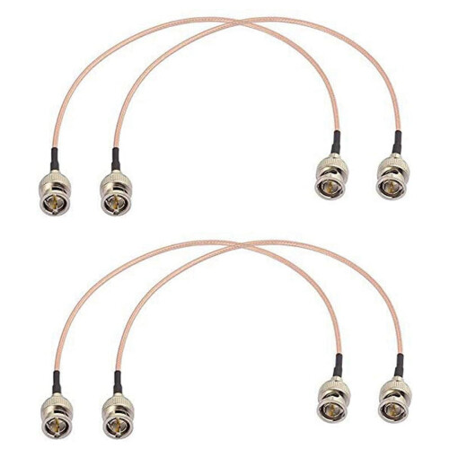 Καλώδιο BNC 4 τεμαχίων 3G HD SDI Καλώδιο BNC 30cm75Ohm για εξοπλισμό βίντεο καμερών
