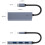 Σταθμός σύνδεσης φορητού υπολογιστή USB C, διανομέας 4 σε 1 τύπου C, με προσαρμογέα 7