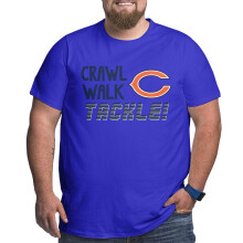 CHI_Bears Herr Stor och Lång Sport Kort Fotbollslag Logo Ärm För Basebollfans Gåvor