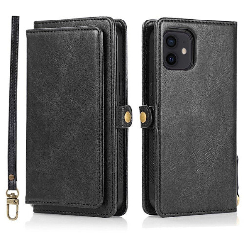 Smooth2in1 Wallet Case - compatibel met iPhone 12 Donkerblauw 1