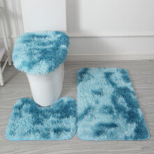 SDJMa 3-delige verdikte badmatset: badmat, contourmat en toiletbrilhoes - superzacht, waterabsorberend, antislip, machinewasbaar microvezel