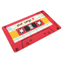 Begine Clearance Fun Retro Cassette - Creatieve Entree Deurmat - Woonkamer, Badkamer / Zachte Antislip Vloermat, Deurmat, 1x Vloermat