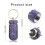 ZPAQI Robust Legeringshalsband Medicsvarning Pillarsäck Unisex Modeinformation 3