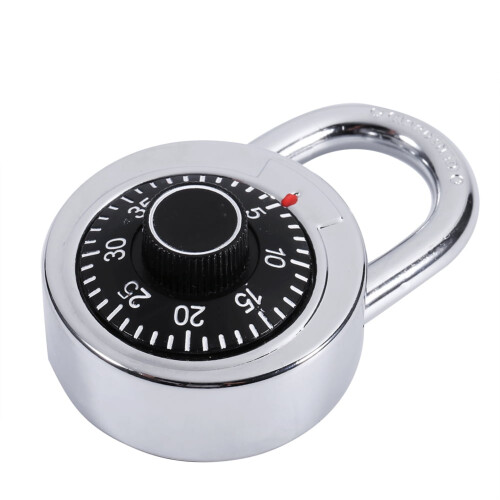 DEWIN Padlock Outdoor, Rotary Padlock Digit Combination Code Lock Safe Round Dial Number Luggage Suitcase Security 2