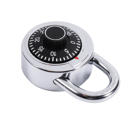 Coded Lock - Rotary Padlock Digit Combination Code Lock Safe Round Dial Number Luggage Suitcase Security 1