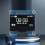 jixopn1,3 tommer OLED-modul7-bens SPI SSH1106-drevdisplaymodul128x64Hvid/Blå skærm til Arduino/Raspberry Pi/BBC 3