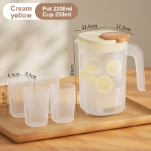 YiFudd plastic waterkoker met grote capaciteit voor restaurants, huishoudelijke koelkasten en een beker.