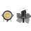 Landskapslys LED utendørs spotlight2 stk. trelys sti jordplugg 3