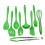 Chef Craft Premium Silikon-Schneebesen, 26,7 cm, Grün 5