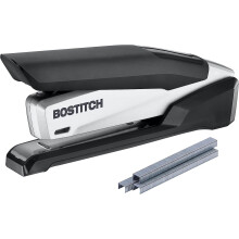Office inPOWER+28 Executive nietmachine - 3-in-1 nietmachine - Nietmachine met veermechanisme, bediening met één vinger, geen moeite, zwart/zilver