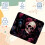 Dark Punk E Mouse Pad με αντιολισθητική βάση από καουτσούκ, τετράγωνο σχέδιο για φορητό 3