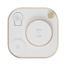 Draagbare draadloze oplader, stijlvol en handig 3-in-1 multifunctioneel apparaat voor Android, 15W supersnelle draadloze oplader