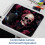 Dark Punk E Mouse Pad με αντιολισθητική βάση από καουτσούκ, τετράγωνο σχέδιο για φορητό 6