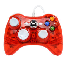 Manette de jeu filaire USB jixopn à double vibration, joystick haute sensibilité et haute précision pour Xbox 360/Xbox One/PC/ordinateur portable