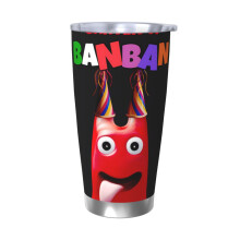 Garten Of BanBan Pahar de 20 oz, Cană de cafea izolată în vid din oțel inoxidabil, Cană de cafea de călătorie cu capac, Cană termică pentru