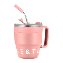 Termos de cafea Begine Clearance din oțel inoxidabil cu pai roșu A, 1X Cup, termos