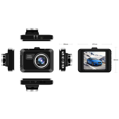 Ασύρματη κάμερα οπισθοπορείας Dash Cam2.2Driving Recorder Dashcam αυτοκινήτου για εμπρός και 4 1
