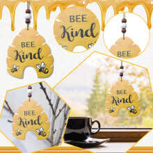 WinysinCan Creatieve Decoratie Decoratie Gecombineerde Aanbieding Hangende Kerstdecoratie Honingraat Houten Knutselwerk DIY Hangende Decoratie