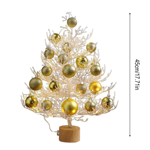Kerstversiering, mini kerstboom van 45 cm met dode takken, bureauversiering. 2