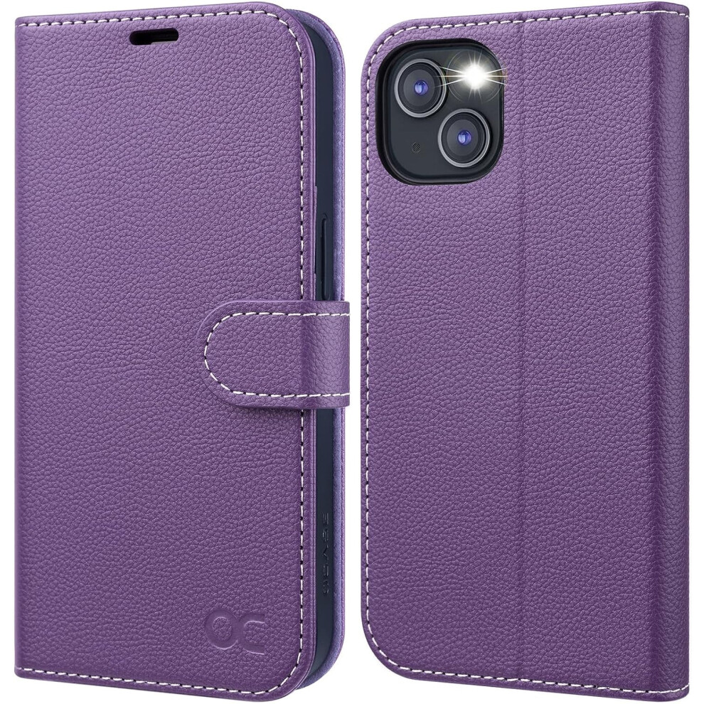 Ocase Compatible With Iphone 13 Wallet Case, Pu Leather Flip Folio With Card Holders, Rfid Blocking, Kickstand, Shockproof Tpu Inner Shell, 6.1" 9048212972396