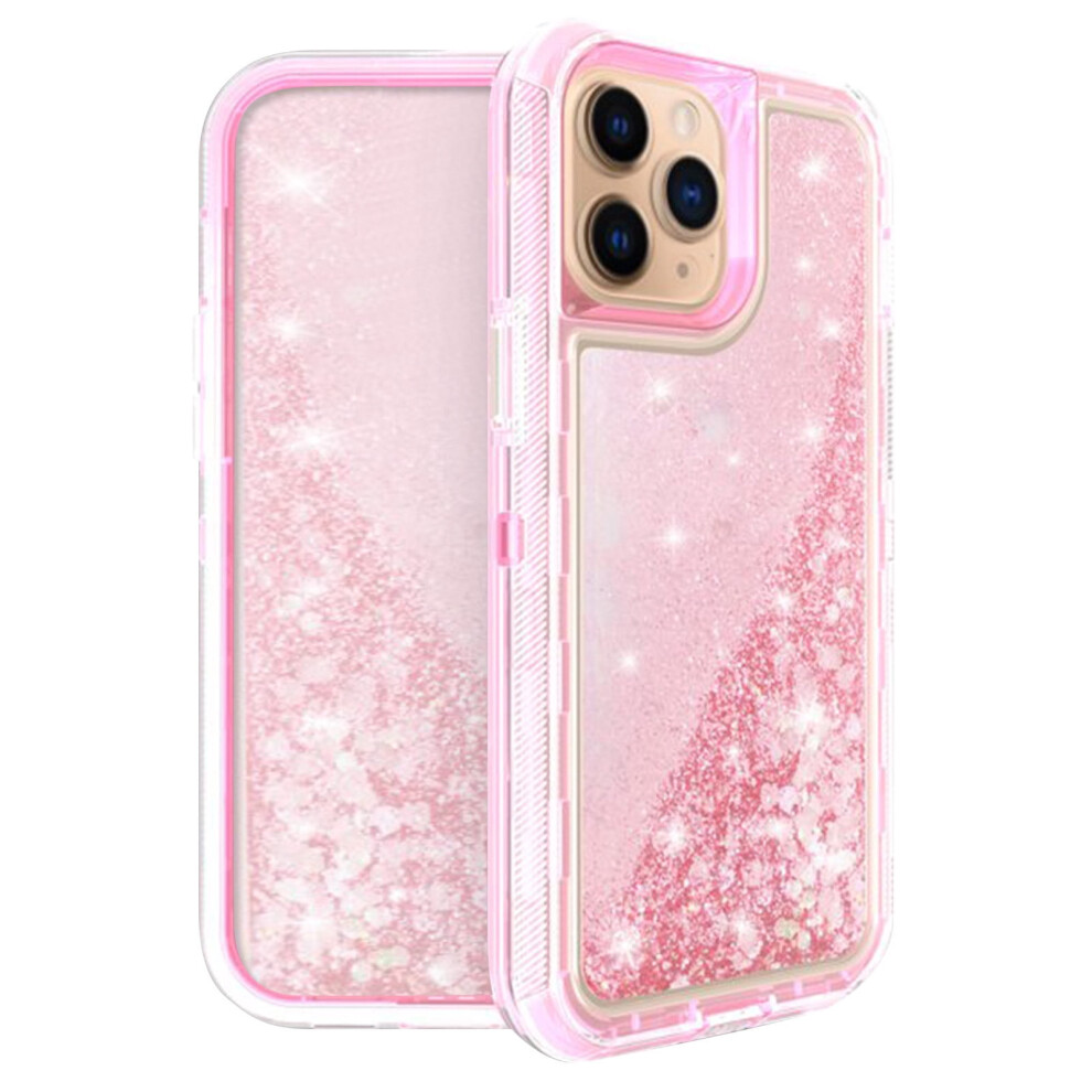 Bfsauha Bling Glitter Quicksand Clear Case For Iphone 13 Pro Max, Shockproof Protective Cover Compatible With 13 Pro Max Tough Case 9048212972532