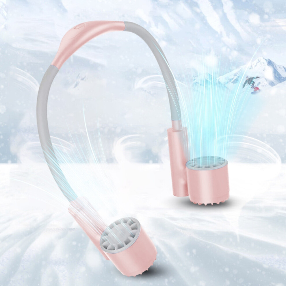 Oyigu New High-Speed Wind-Powered Double-Head Mute Leaf-Less Hanging Fan, Quiet Fan On Clearance 9048212974758
