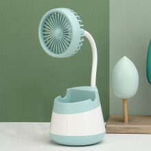 Ventilador portátil recarregável Bocqde, ventilador pessoal, ventilador de mesa, porta-lápis, ventilador pequeno e charmoso para casa e família,