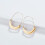 RSAMD Metal Halvmåne Hoop Øreringe Kvinder Bueformede Statement Hoops-E4453-Guld 1