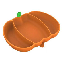 Plátaí do Leanaí Óga le Súchán, Plátaí Súchán Silicone do Leanbh, Plátaí agus Uirlisí Roinnte Pumpkin Gleoite, Neamhshleamhain