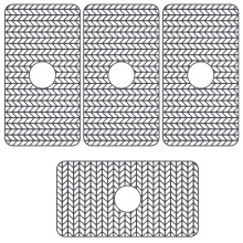 Qenwkxz4pcs Siliconen Spoelbakmat 26"x14" Antislip Hittebestendige Roostervoering Compatibel met Keuken Spoelbakafvoer