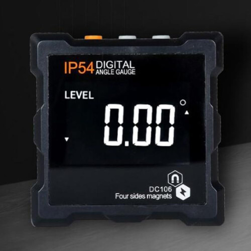 Digital Inclinometer IP54 Waterproof  Precision Angle Tool with Backlit LCD for Construction Black 1