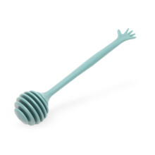 Honey Dipper Stick Reusable Long Handle Honey Stirrer Spoon for Beverages and Desserts Blue