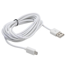 Dlouhý 3metrový napájecí kabel Micro USB pro nabíjení a nabíjení ovladačů PS4