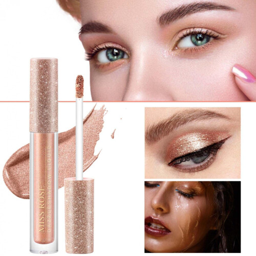 Glitter Eyeshadow Waterproof Liquid Long Lasting Pearlescent Shimmer Eye Makeup 2