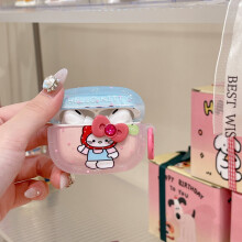 Custodia protettiva a forma di gatto compatibile con Apple AirPods4 e AirPods Pro di seconda generazione.