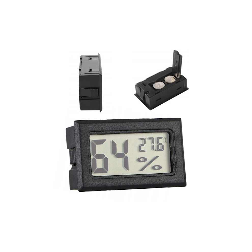 Hygrometer & Thermometer - Measures Humidity & Temperature Black 9423501807847