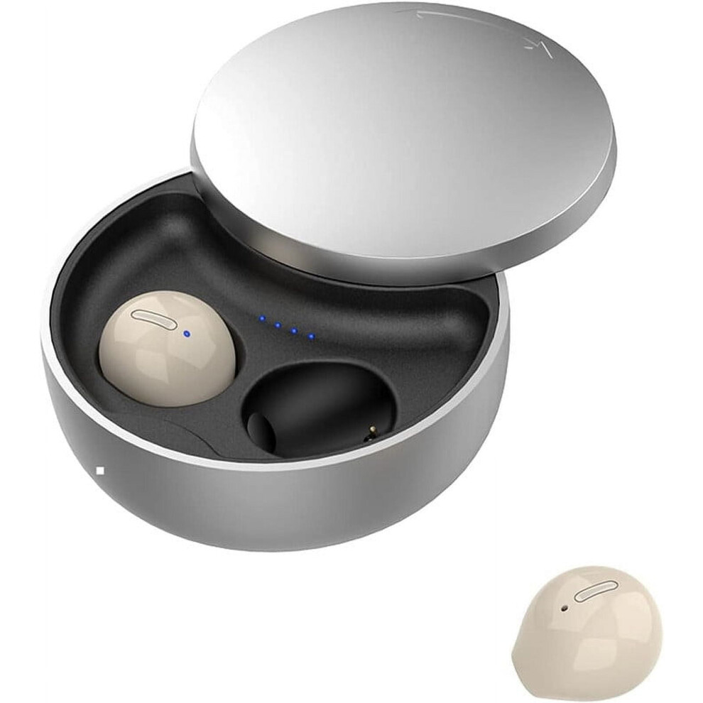 Smallest Invisible Bluetooth Earbuds | Mini Wireless Earpieces For Work & Sleep | Includes Charging Case Light 9423501809117
