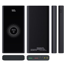Qi draadloze powerbank 900.000 mAh, snelle draagbare back-up oplader, externe batterij