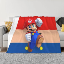 Couverture chaude, douce et légère à imprimé Super Mario, motif dessin animé mignon, idéale pour le lit, le canapé et le fauteuil. Parfaite