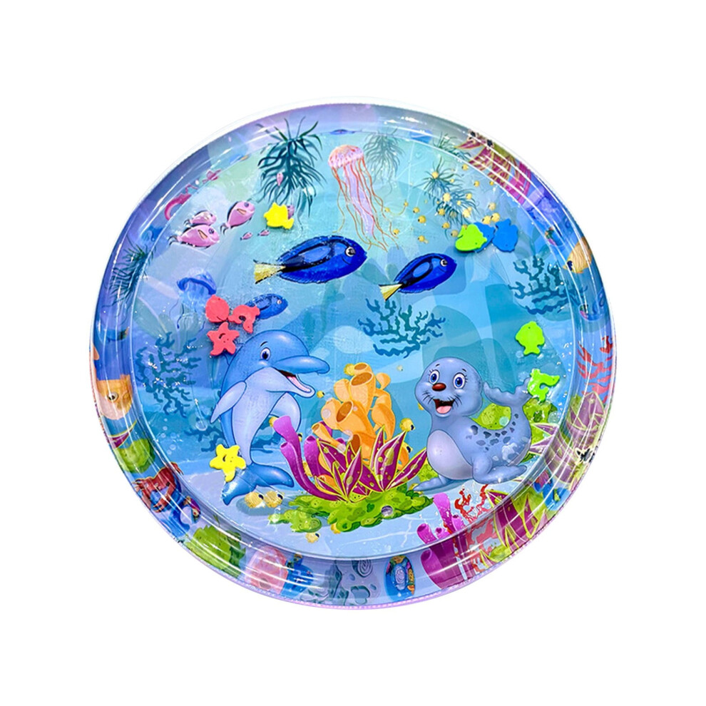 Harliver Water Playmat, Thickened Water Sensor Play Mat Compatible with Cats & Kids, Sensory Pad with Fish Design