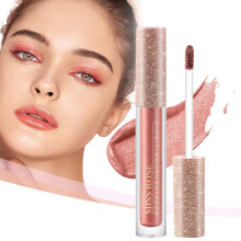 Glitter Eyeshadow Liquid with Pearlescent Shimmer, Long Lasting Waterproof Eye Makeup