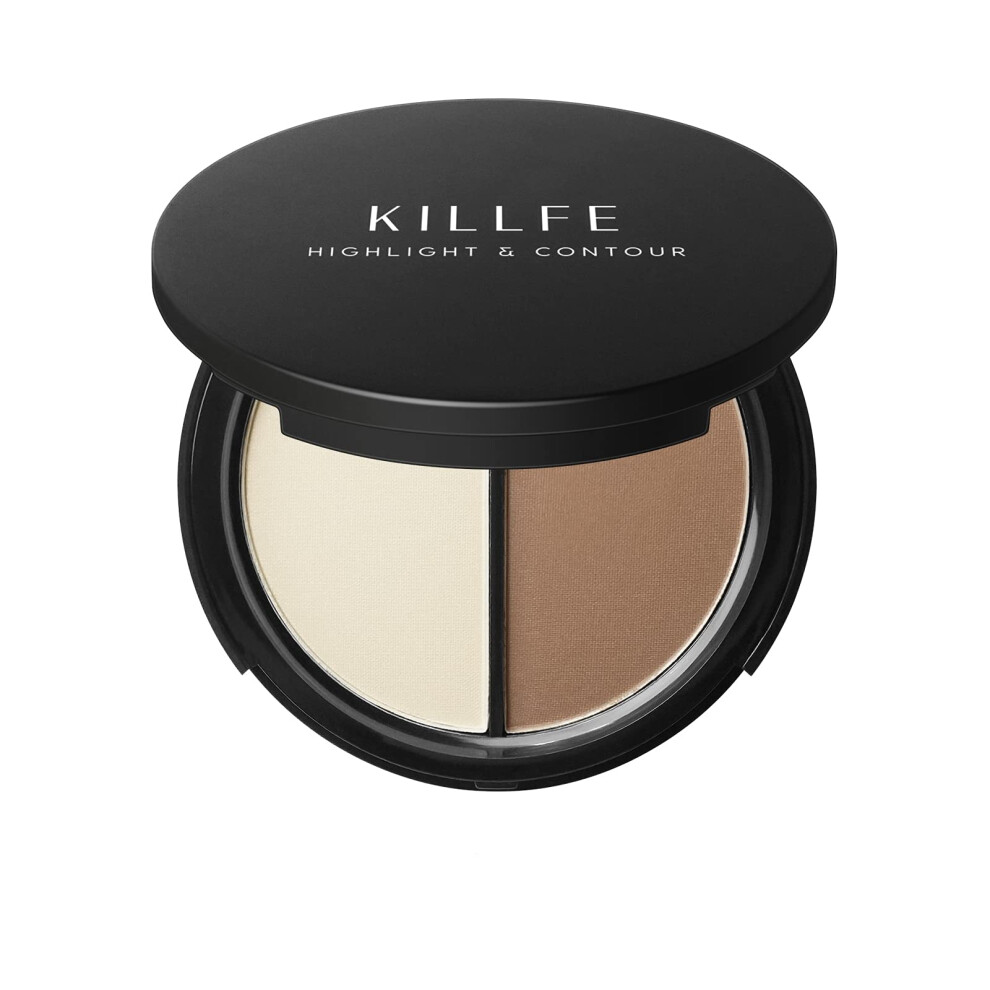 Contour Palette with Highlighter, Blendable Formula, Mirror Compact for Precise Facial Sculpting (03)
