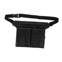 Hairdressing Tool Belt Leather Barber Scissor Pouch with Multiple Compartments Waist Organizer