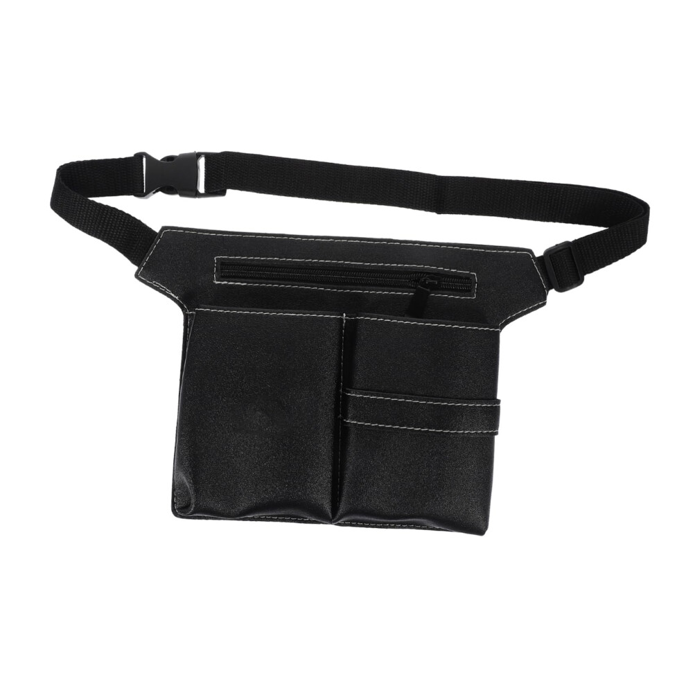 Hairdressing Tool Belt Leather Barber Scissor Pouch With Multiple Compartments Waist Organizer 9044945612783