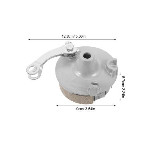 Electric Scooter Drum Brake Replacement Silver Alloy Front Hub 2