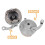 Electric Scooter Drum Brake Replacement Silver Alloy Front Hub 8