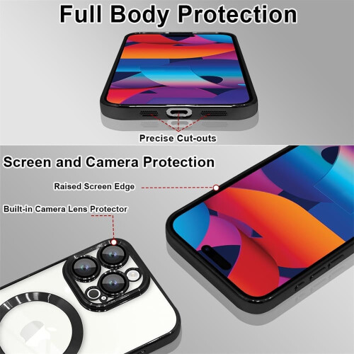Συμβατό με iPhone15, Διαφανής θήκη με γκλίτερ, ελαφριά, αντικραδασμική μαλακή θήκη 2