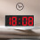 Clearance! VALSEEL Digital Alarm Clock with Large LED Display, White Frame, Compatible with Bedside, Study, Kitchen Use 7