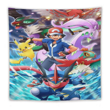 Tapisseries murales Pokémon tendance pour salon et chambre - Décoration murale en tissu